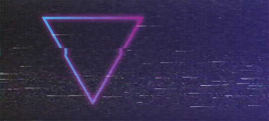 VHS 80's style Retro Futuristic Dynamic Glitch Effect Background. Static noise backdrop. Digital Pixel Noise Effect.