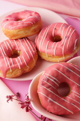 donuts, food, lunch, chocolate