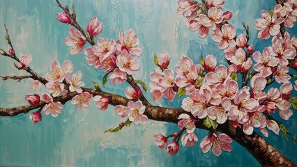blossom in spring painting
