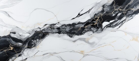 White marble granite background wall surface with black graphic abstract pattern, suitable for...