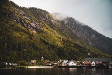 Norwegian village in the fjords