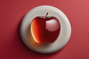 Beautiful Glass Apple: Simple, Minimalist, Elegant