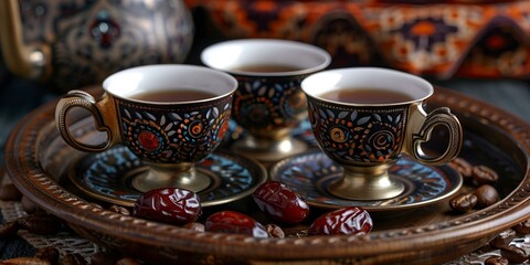 Traditional Turkish coffee served in Bosnia - obrazy, fototapety, plakaty