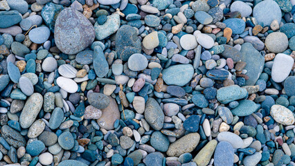 pebble beach natural background copy space.