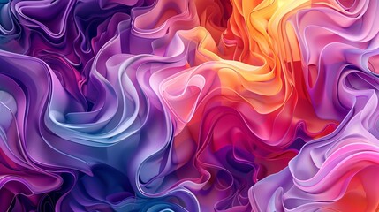 Vibrant colors blend in abstract backdrop pattern 
