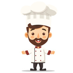  Cute Chef character, vector illustration