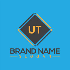 Creative letter UT unique logo design vector and Illustration
