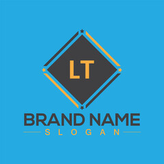 Letter LT initial logo or monogram design