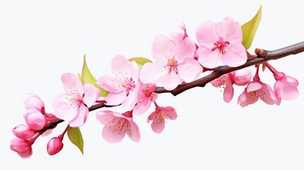 Branch with pink flowers, perfect for spring designs