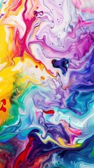 Fototapeta premium Artistry of a masterpiece the fluidity of colors a work of art