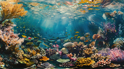 Fototapeta na wymiar Underwater Coral Biodiversity