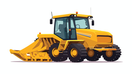 Obraz na płótnie Canvas Download flat icon of snow plow flat vector isolated