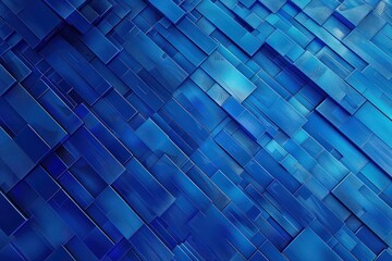 Blue Digital Matrix: Abstract Cyber Background