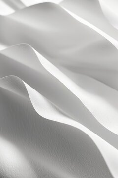 Close-up shot of white fabric texture. Suitable for background or textile design