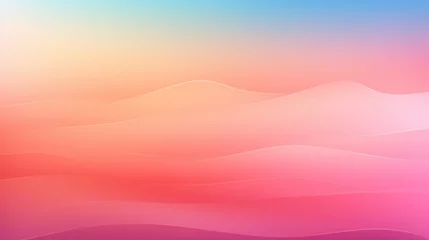 Fotobehang Vibrant pink and blue waves on abstract background. Perfect for design projects © Ева Поликарпова