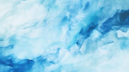 Abstract painting in blue and white colors. Suitable for art and design projects