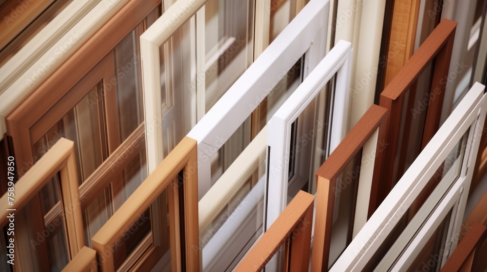 Poster assorted windows and doors for architectural design projects