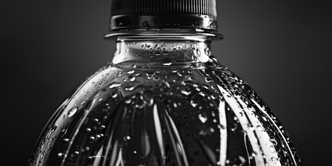 Close up of a single bottle of water, perfect for hydration concepts