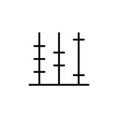 abacus line icon
