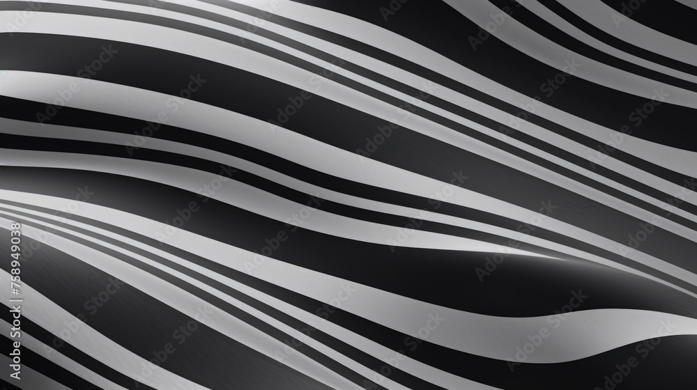 Poster black and white abstract background with wavy lines. suitable for modern design projects