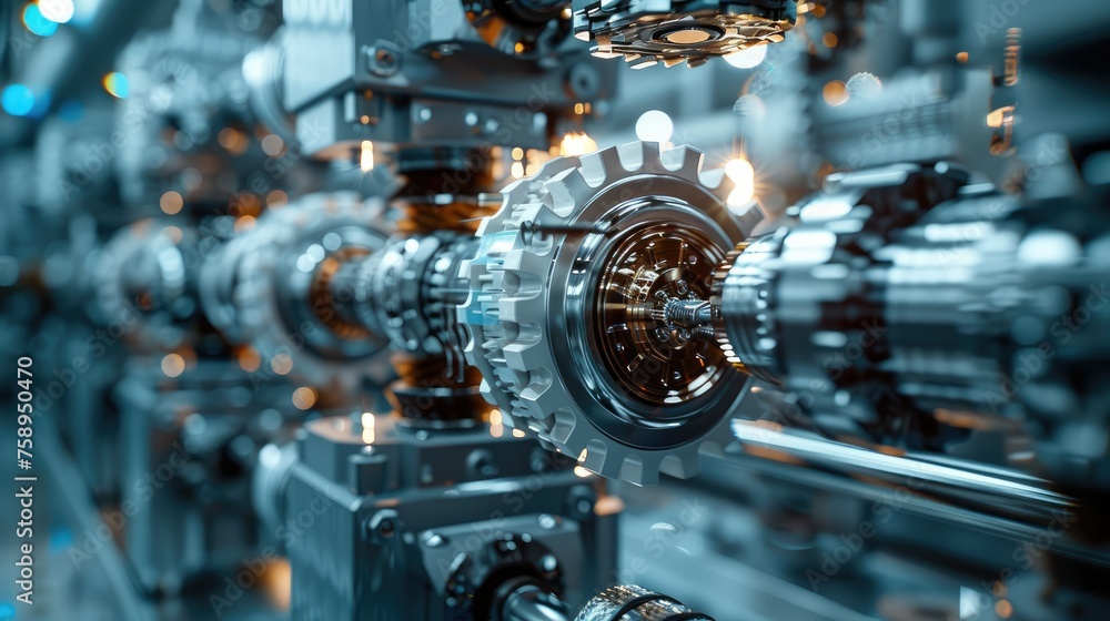 Poster hard drive shredding machines inner workings. generative ai.