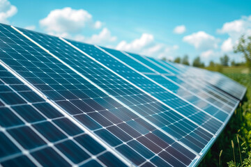 Discover green energy innovation as solar panels on a village house roof harness renewable power for sustainable living