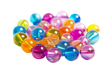 Bright Beads Sparkle Alone on transparent background,