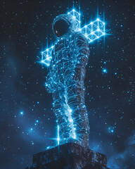 Holographic wireframe astronomy