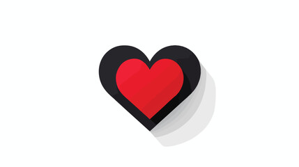 Heart Icon Vector. Love symbol. Valentine s Day sign