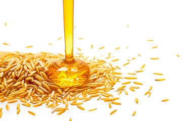 Golden Rice Bran Oil Extracted from Grain