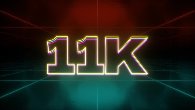 11k animation retro background