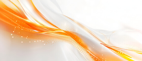 Abstract Orange and White Smokey Background , Elegance background, Abstract background with waves of red and yellow lines in the bottom of the picture
