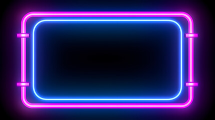 Neon tones, charming parallelogram rectangular photo frame