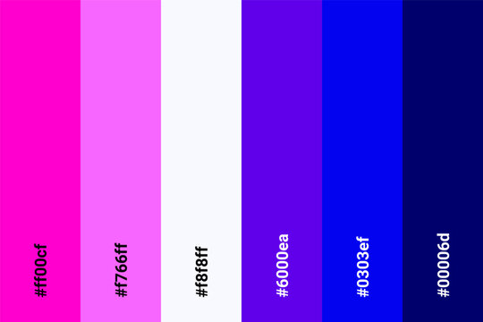 Abstract Colored Palette Guide. Table color shades. Color harmony. Trend colors. Vector illustration EPS 10 File.