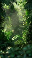 Vibrant Green Jungle Rainforest: A Cinematic Glimpse into Nature's Mysterious Beauty