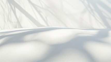 A pure snowy white background with a delicate shadow gradient - obrazy, fototapety, plakaty