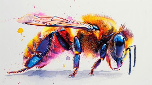 Bee Water Color