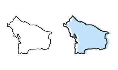 portland oregon map, portland oregon vector, portland oregon outline, portland oregon