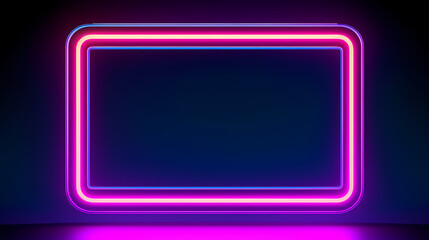Neon style frame