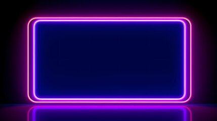 Neon style frame