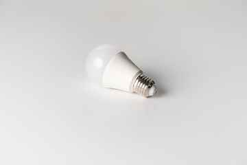 led lamp on white background