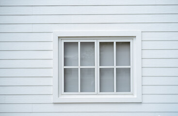 white window on a white wall