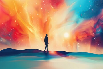 Fototapeta premium abstract background for National Walking Day
