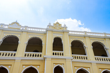 Beautiful view of royal Mysore Palace, also known as Amba Vilas Palace, is a historical palace and a royal residence. It is located in Mysore, Karnataka, India