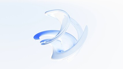 moderne geschmeidige weiß blaue abstrakte Figur, Design, Hintergrund, Geometrie, Wirbel, Kurven, hellblau
