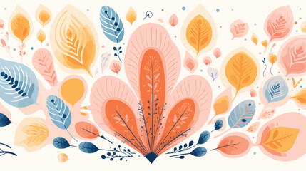 Illustration of a decorative background flat vector