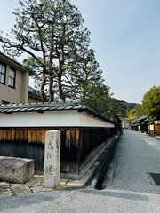 Fototapeta na wymiar old street in Japan