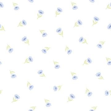 Floral seamless pattern. Vector illustration for card, banner, invitation, social media post, poster, mobile apps, advertising.