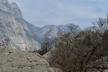 Sch&ouml;ne Landschaft in der Marocche di Dro im Trentino 