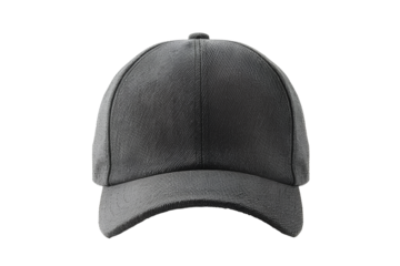 grey baseball cap isolated on transparent background
